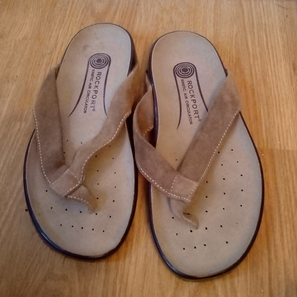 Rockport Kinetic Air Circulator Mens Leather Thong